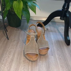 Franco Sarto Cork Wedges - Sz 7M